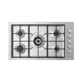 Fisher And Paykel CG905DWNGFCX3 Stainless Steel, 81382 900mm Wide Gas on Steel (Flush Fit Burner Tra