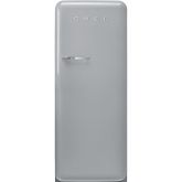 Smeg FAB28RSV5 Silver, 60cm 50s Style Right Hand Hinged Fridge with Icebox Silver