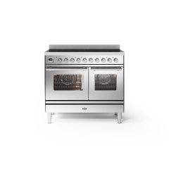 ILVE PDI106WE3/SS Stainles Steel, Roma 100Cm Twin Ovens With 6 Zone Induction Hob