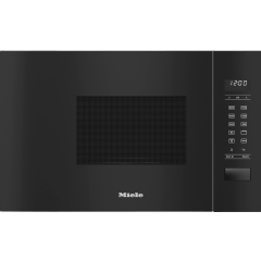 Miele M2234SC Obsidian Black, 60cmwide,80-900WMicrowave,800WGrill,EasySensor,17litrecapacity,Automat