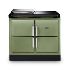 Rayburn RRE100-3IOLI OLIVINE Fully electric, two zone induction, one boiling/simmer plate, 3 ovens