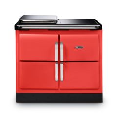 Rayburn RRE100-3ITOM TOMATO Fully electric, two zone induction, one boiling/simmer plate, 3 ovens
