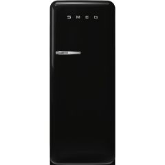 Smeg FAB28RBL5UK black, 60cm 50s Style Right Hand Hinge Fridge with Icebox Black