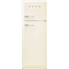 Smeg FAB30RCR5UK Cream, 60cm 50s Style Right Hand Hinge Freezer over Fridge