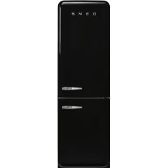 Smeg FAB32RBL5UK black, 60cm 50s Style Right Hand Hinge Fridge Freezer Black