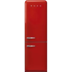 Smeg FAB32RRD5UK red, 60cm 50s Style Right Hand Hinge Fridge Freezer Red